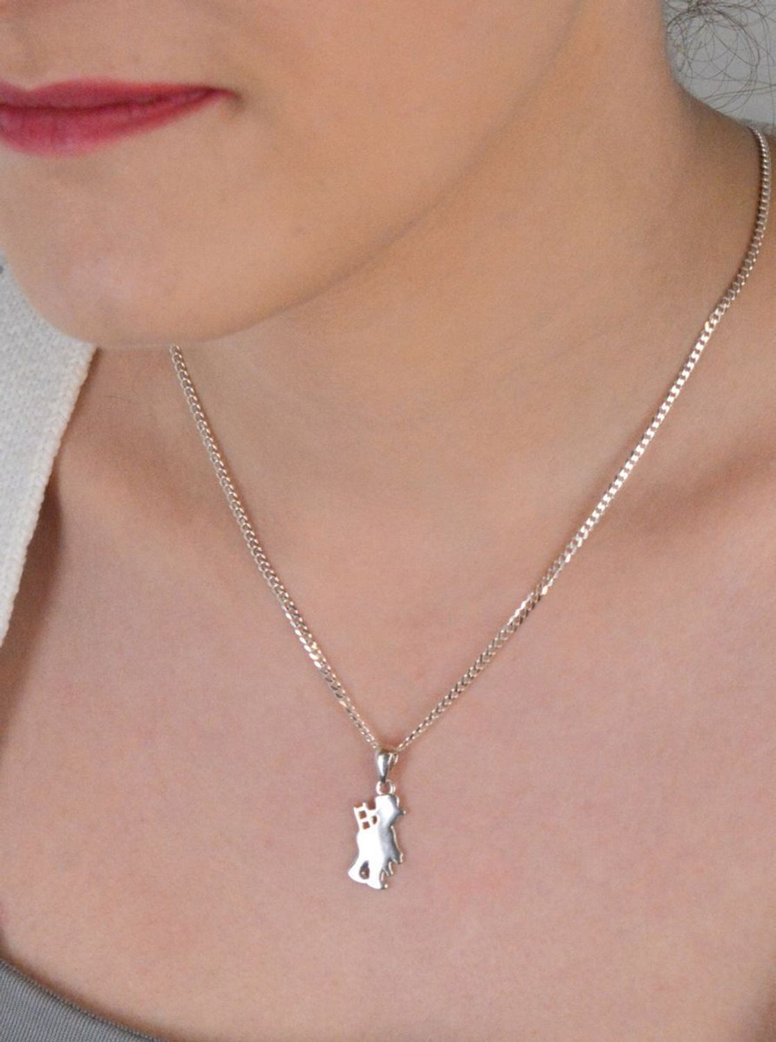 Srebrna zawieszka gładka blaszka kominiarz SP032s.jpg